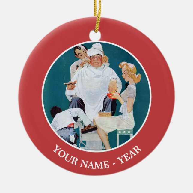 Full Treatment Ceramic Tree Decoration (Front)