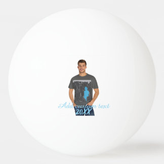 Full Vertical Photo - Script Custom Text Ping Pong Ball