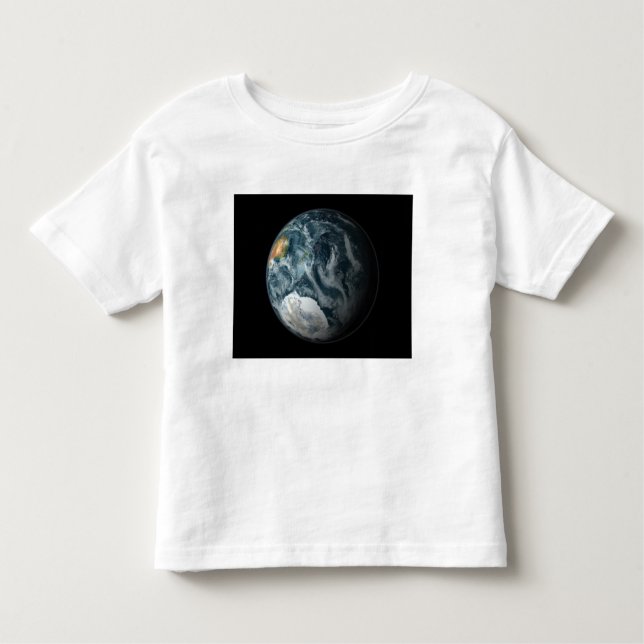 Full view of the Earth highlighting Antarctica Toddler T-Shirt (Front)