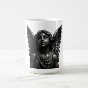 Full-Wing Metal Angel Coffee Mug