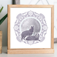 Full Wolf Moon | January Moon Illustration