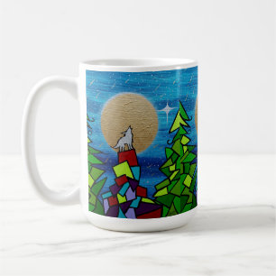 Full Wolf Supermoon  Coffee Mug