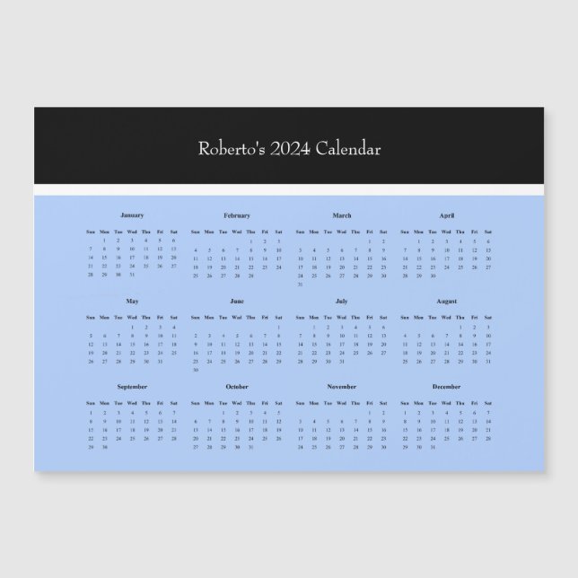 Full Year 2024 Calendar (Front)