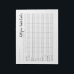 Full year habit tracker notepad<br><div class="desc">Stay motivated and organized all year long with this Full Year Habit Tracker notepad, designed to help you monitor daily habits, tasks, and routines. Featuring a clear grid for every month and day, it’s perfect for tracking new year resolutions, logging hourly habits or progress, and maintaining productive routines. Ideal for...</div>