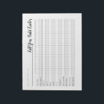 Full year habit tracker notepad<br><div class="desc">Stay motivated and organized all year long with this Full Year Habit Tracker notepad, designed to help you monitor daily habits, tasks, and routines. Featuring a clear grid for every month and day, it’s perfect for tracking new year resolutions, logging hourly habits or progress, and maintaining productive routines. Ideal for...</div>
