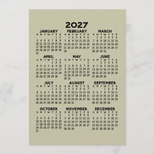Full Year View Calendar - MCM Pattern on Back Programme