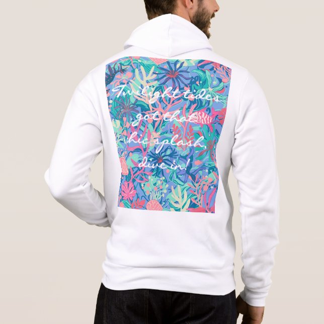 Full zip hoodie in stylish graphic (Back)