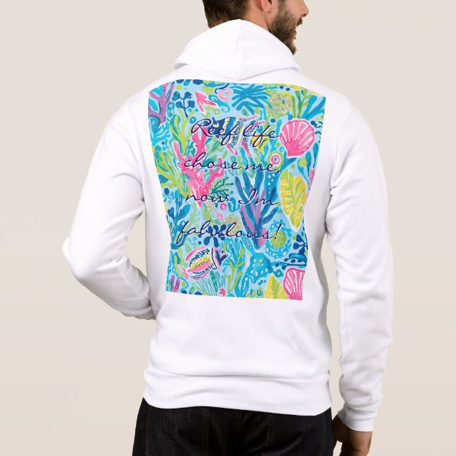 Full zip hoodie in stylish graphic (Back)