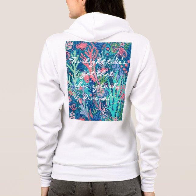 Full zip hoodie in stylish graphic (Back)