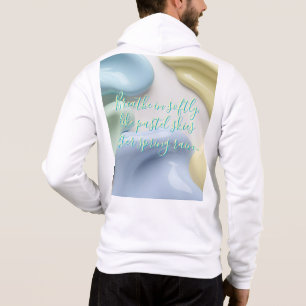Full zip hoodie in stylish graphic