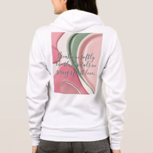 Full zip hoodie in stylish graphic