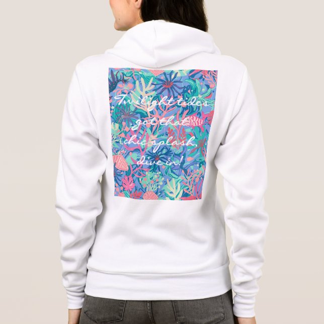 Full zip hoodie in stylish graphic (Back)