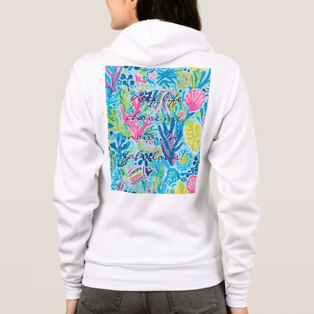 Full zip hoodie in stylish graphic (Back)