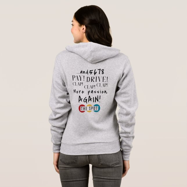 Full Zip Womens Hoodie (Back Full)