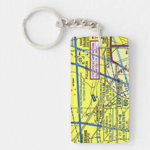 Fullerton Airport chart / taxi diagram Key Ring