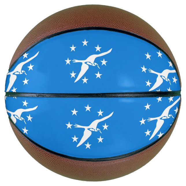 Fullsize Basketball with Flag of Corpus Christi (Front)
