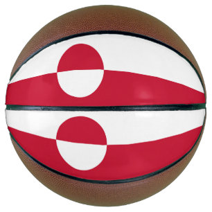 Fullsize Basketball with Flag of Greenland