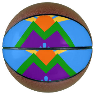 Fullsize Basketball with Flag of Manitou Springs