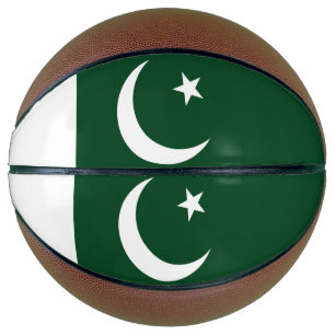 Fullsize Basketball with Flag of Pakistan