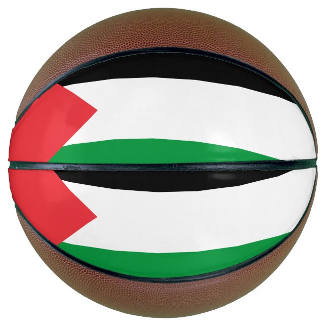 Fullsize Basketball with Flag of Palestine (Front)