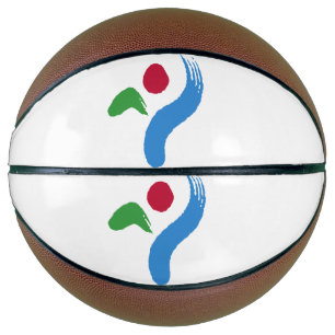 Fullsize Basketball with Flag of Seoul
