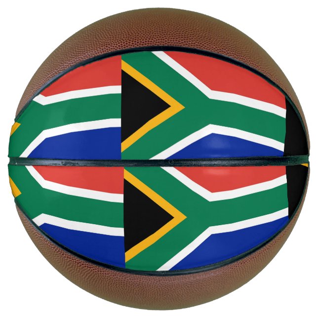 Fullsize Basketball with Flag of South Africa (Front)