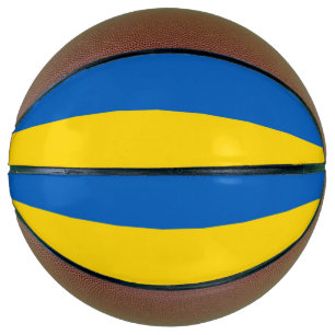 Fullsize Basketball with Flag of Ukraine