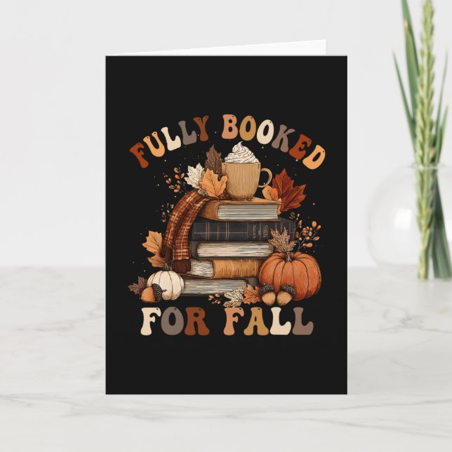Fully Booked For Fall Books 1  Card (Front)