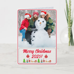 Fully Custom 1-Photo Traditional Folded Xmas Card