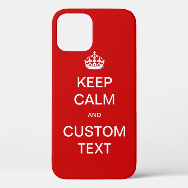 Fully custom Keep Calm and Customise Me Case-Mate iPhone Case (Back)