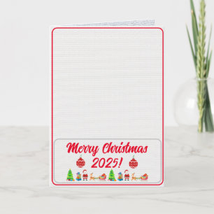 Fully Custom Photo Traditional Folded Xmas Card