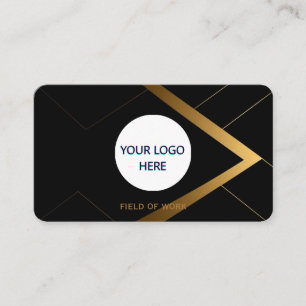 Fully Customisable Black & Gold Business Card