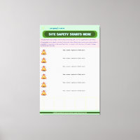 Fully Customisable Construction Site Safety Board