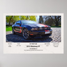 Fully Customisable First Car memory foamcore board