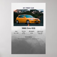 Fully Customisable First Car memory