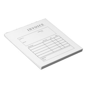 fully customisable Invoice Notepad