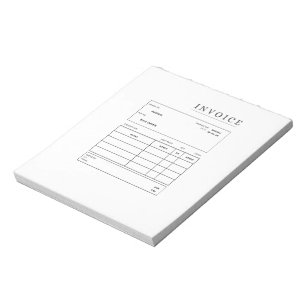 fully customisable Invoice Notepad