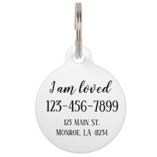 Fully Customisable Pet Tag