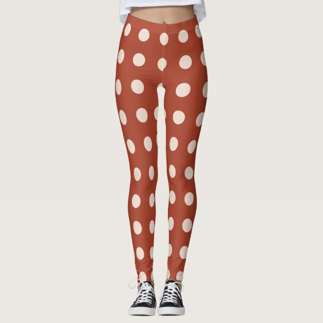 Fully Customisable Polka Dot Leggings (Front)