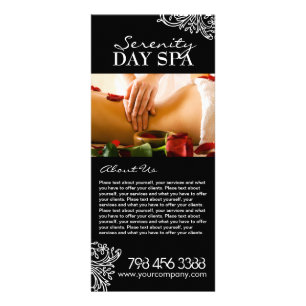 Fully Customisable Salon Menu Rack Card