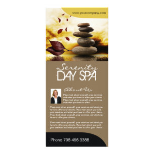 Fully Customisable Salon Menu Rack Card