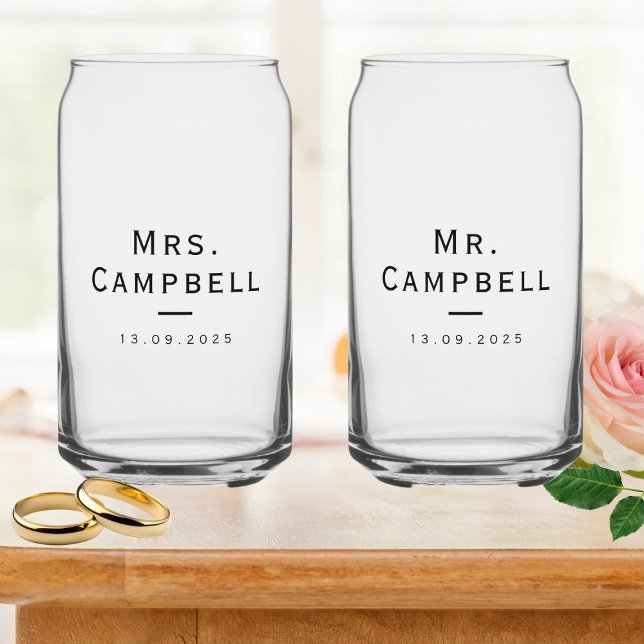 Fully customisable wedding  can glass (Creator Uploaded)