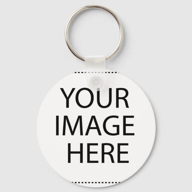 Fully Customisable YOUR IMAGE HERE Key Ring (Front)