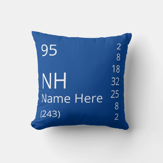 Fully Customizable Periodic Table of Elements Cell Cushion (Front)