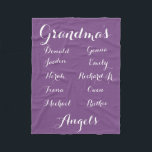 Fully Cutomizable Grandkids blanket<br><div class="desc">Customise this fleece blanket to whatever size, background colour and names you wish! Change "Grandma" to Nana, Mamaw, Meemaw, Granny, etc. All names can be customised to your own! This is a great gift for your loved ones.</div>