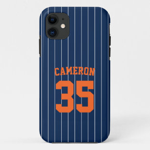 Fully Editable Colours Baseball Jersey Stripes Nam Case-Mate iPhone Case