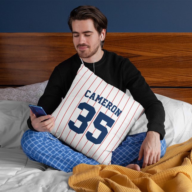 Fully Editable Colours Baseball Jersey Stripes Nam Cushion (Creator Uploaded)
