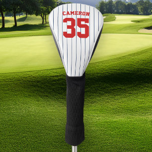 Fully Editable Colours Baseball Jersey Stripes Nam Golf Head Cover