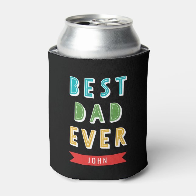 Fully Editable Colours Best Ever Can Cooler (Can Front)