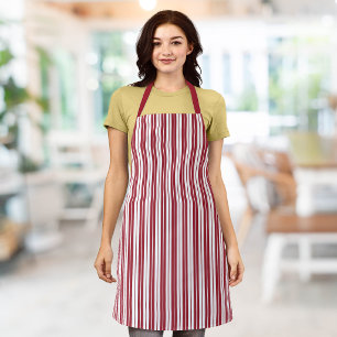 Fully Editable Colours Rustic Country Stripes Apron